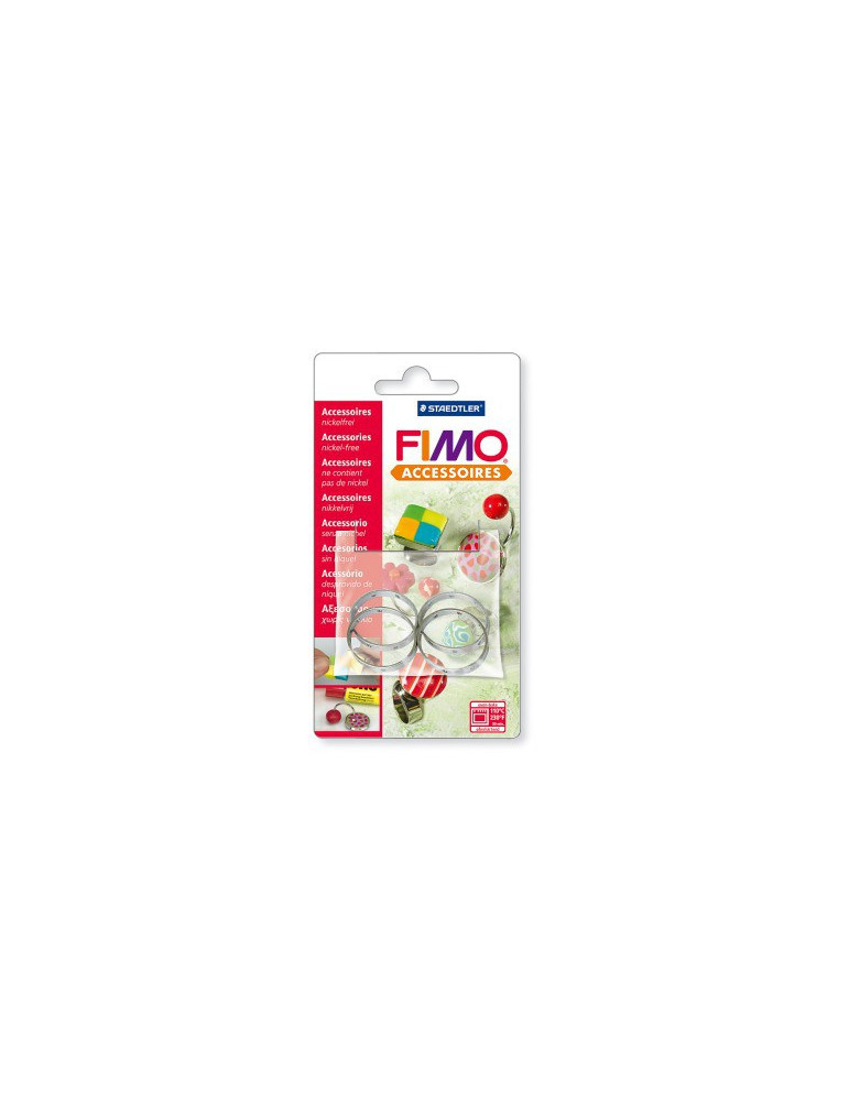 Fimo blister cadre rond 25 mm, 4 pc