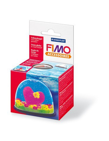 Fimo sneeuwbol, 70 mm x 52 mm