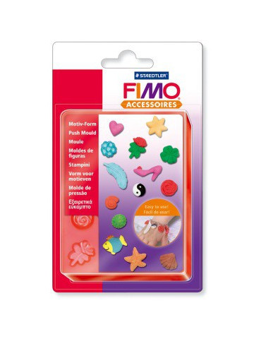 Fimo kunststof duwvorm "juwelen"