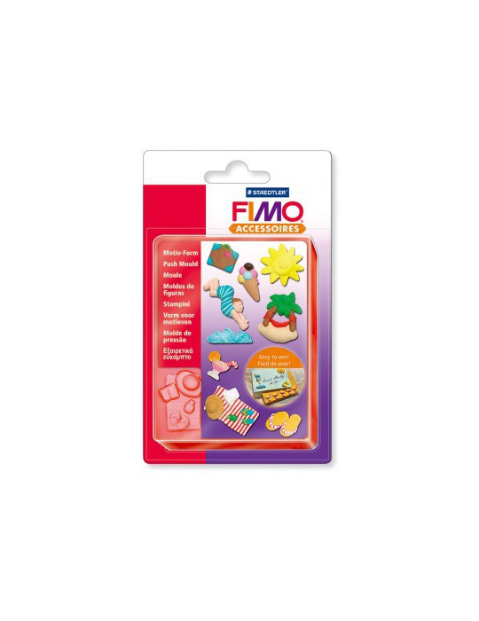 Fimo kunststof duwvorm "vakantie"