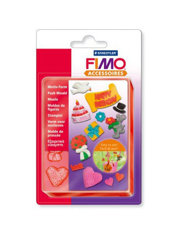 Fimo moule à estamper "party time"
