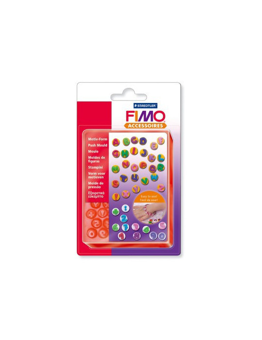 Fimo kunststof duwvorm "ABC-123"