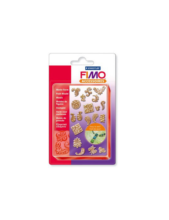 Fimo kunststof duwvorm "ornaments"