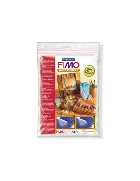 Fimo structuurvormen - crocodile-calf leather