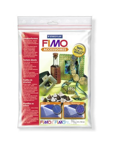 Fimo feuilles de structure - wood - basket