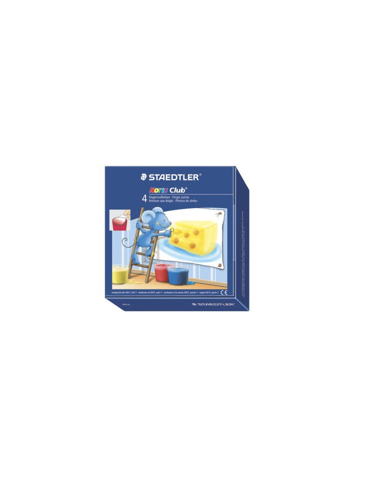 Noris club peinture à doigts - 4 pots