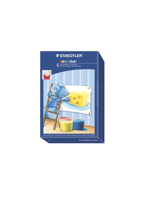 Noris club peinture à doigts - 6 pots