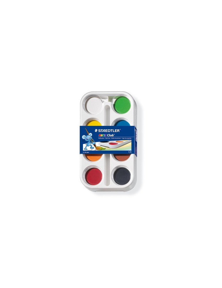 Noris Club boîte peinture 44 mm - 8 couleurs