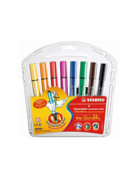 Trio Scribbi cardboard wallet 8 pcs