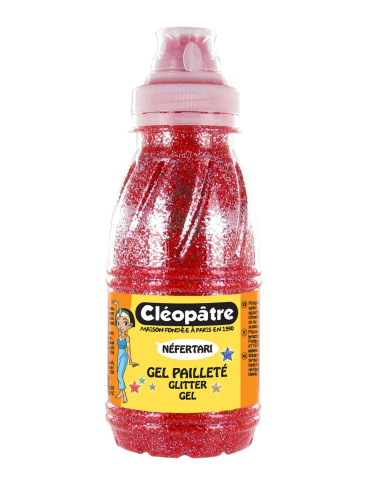GLITTER GEL 250 ML RED