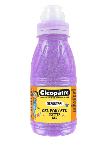 NÉFERTARI Glitter-Gel mit holographischen Pailletten, schillerndes Vio