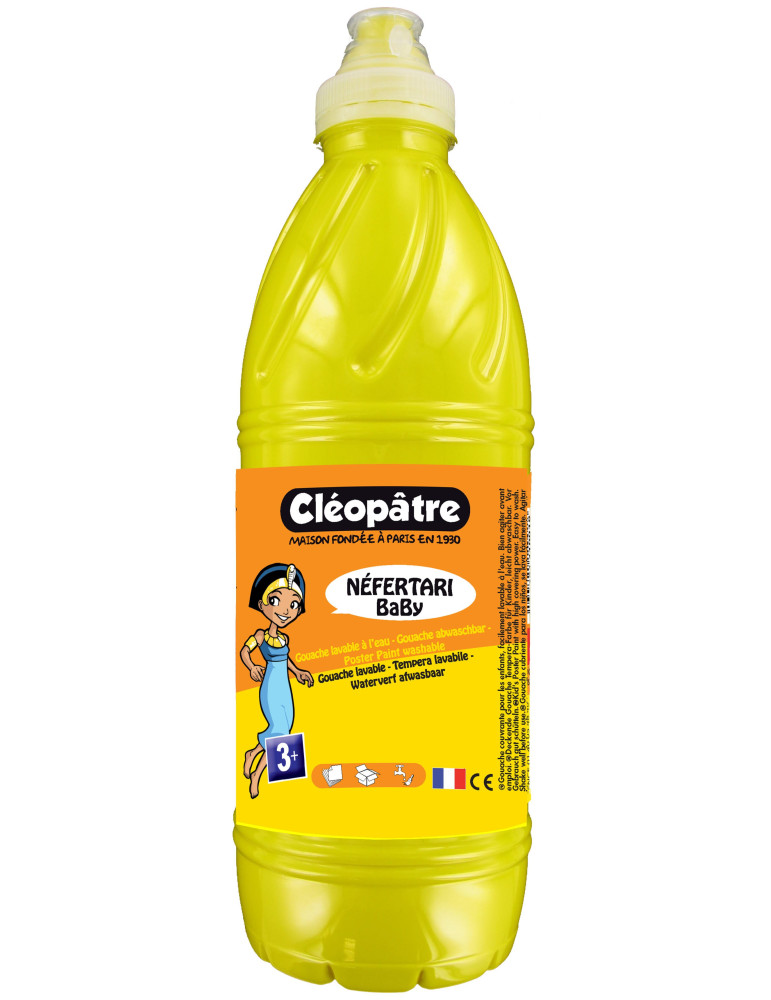 NÉFERTARI BABY – Gouache, abwaschbar, 1 l, Gelb (Primärfarbe)