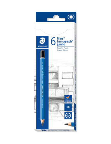 Mars Lumograph jumbo crayon 6B 2