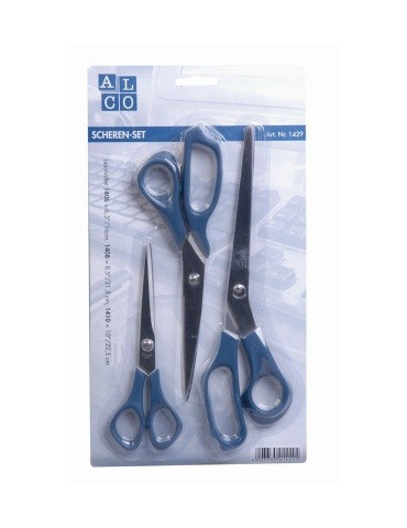 Ciseaux Alco en acier inoxydable, set de 3 ciseaux