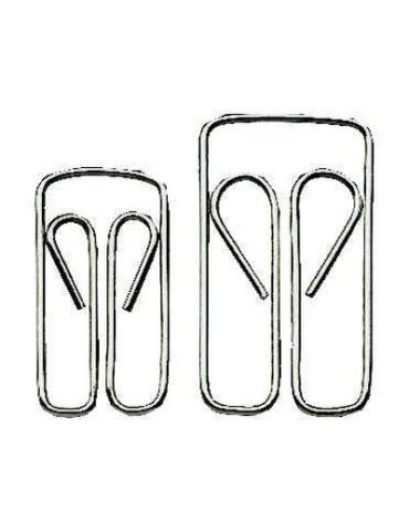 Paperclips Alco 22mm uilvorm doos 100 stuks