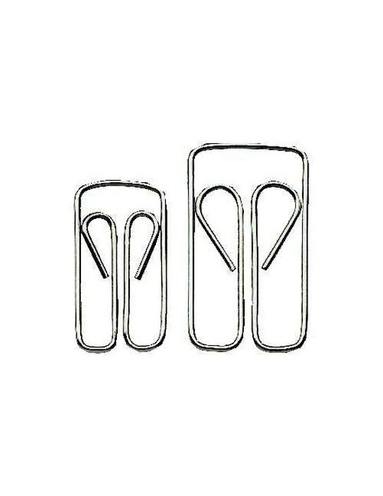 Paperclips Alco 22mm uilvorm doos 100 stuks