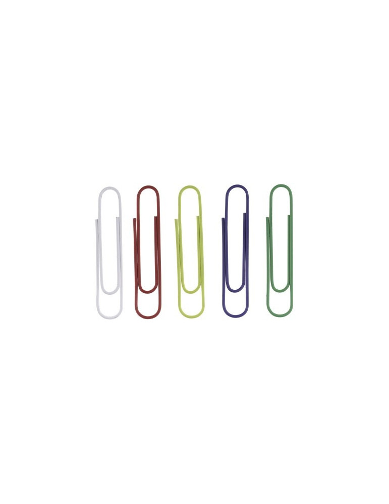 paperclips Alco 50mm rond doos a 100 stuks assorti