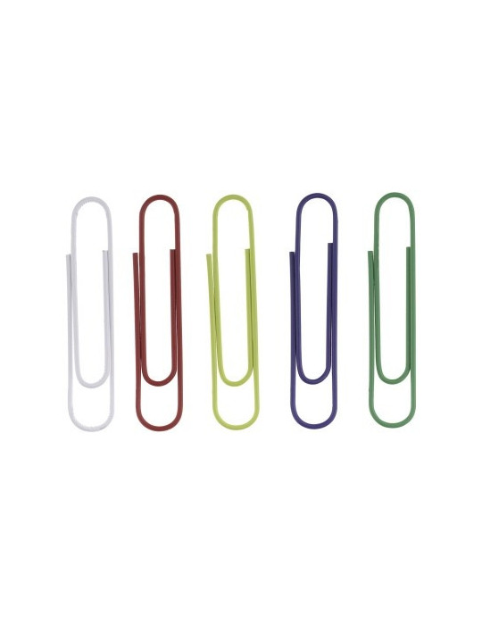paperclips Alco 50mm rond doos a 100 stuks assorti