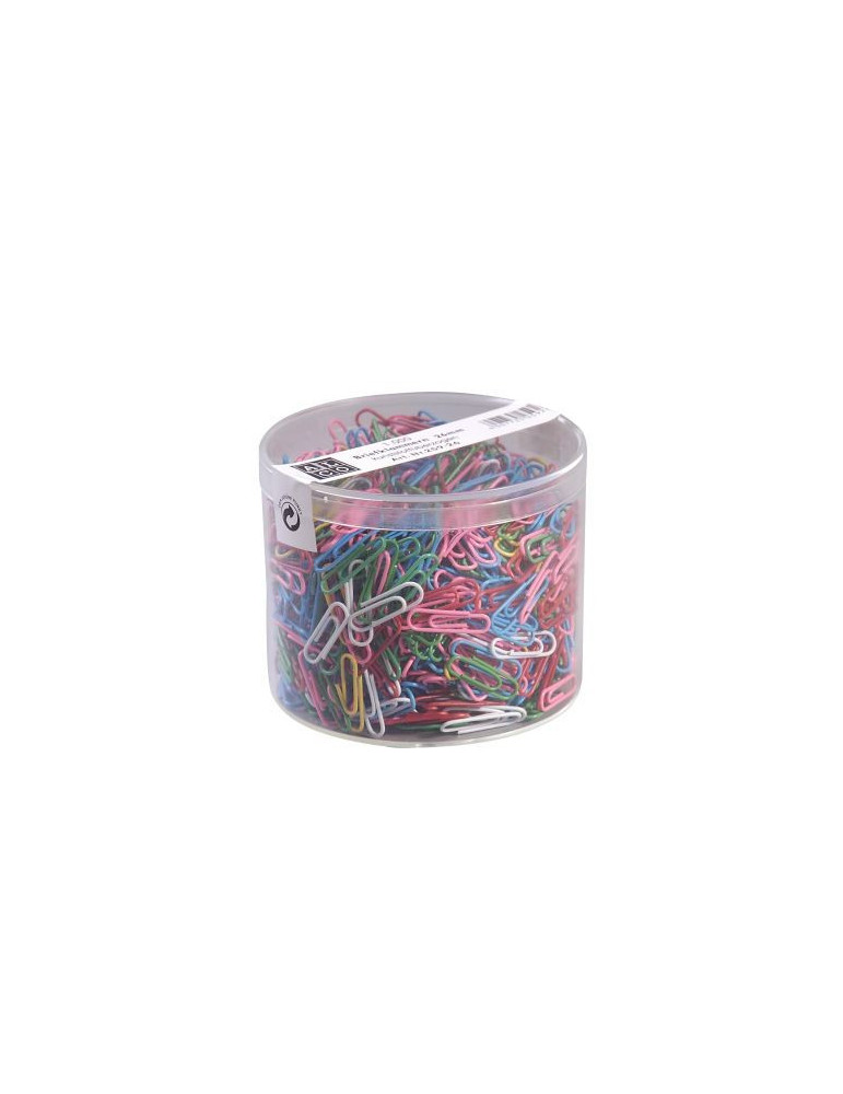 Paperclips Alco 26mm rond doos a 1000 stuks assorti
