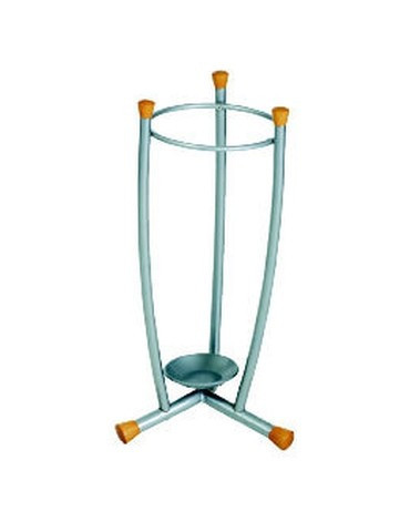 paraplustandaard Alco metaal met lichte houten knoppen hoog