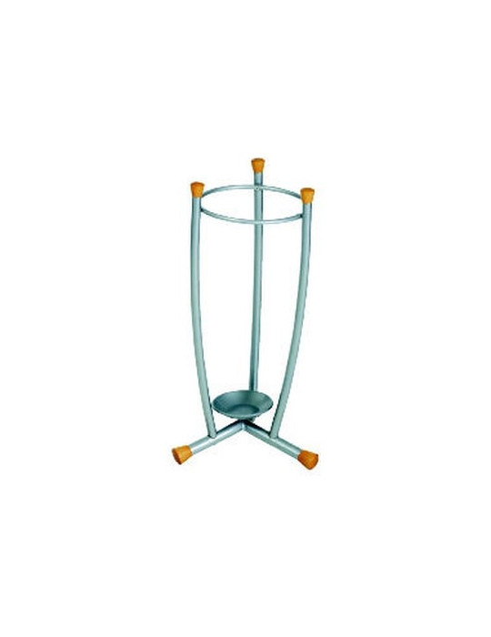 Support-parapluie Alco métal avec boutons en bois clair hauteur 60cm,