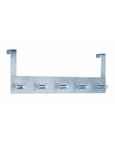 Deurgarderobe Alco zilver 5 haken