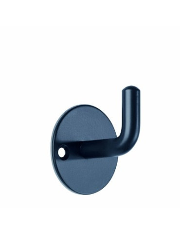 wandgarderobe Alco zwart 1 haak incl. bevestigingsmateriaal