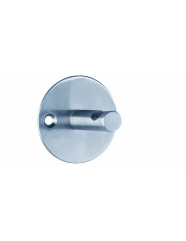 Wandgarderobe Alco zilver 1 haak incl. bevestigingsmateriaal