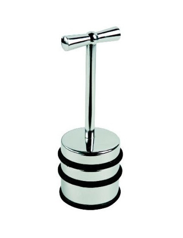 deurstopper Alco metaal hoog chroom, 1300 gram, + handgreep