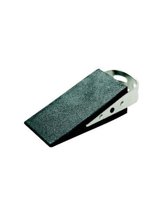 deurstopper Alco wigvorm zwart rubber, 160 gram