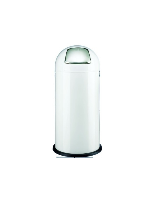 afvalbak Alco pushboy 84cm hoog 37cm rond 52liter wit