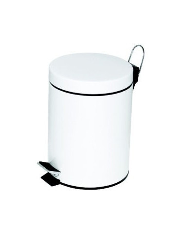 pedaalemmer Alco metaal 5l. kunststof binnenemmer wit