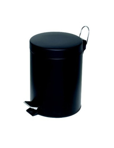 pedaalemmer Alco metaal 5l. kunststof binnenemmer zwart