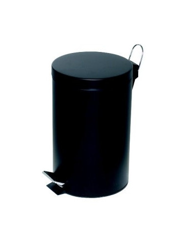 pedaalemmer Alco metaal 12l. kunststof binnenemmer zwart