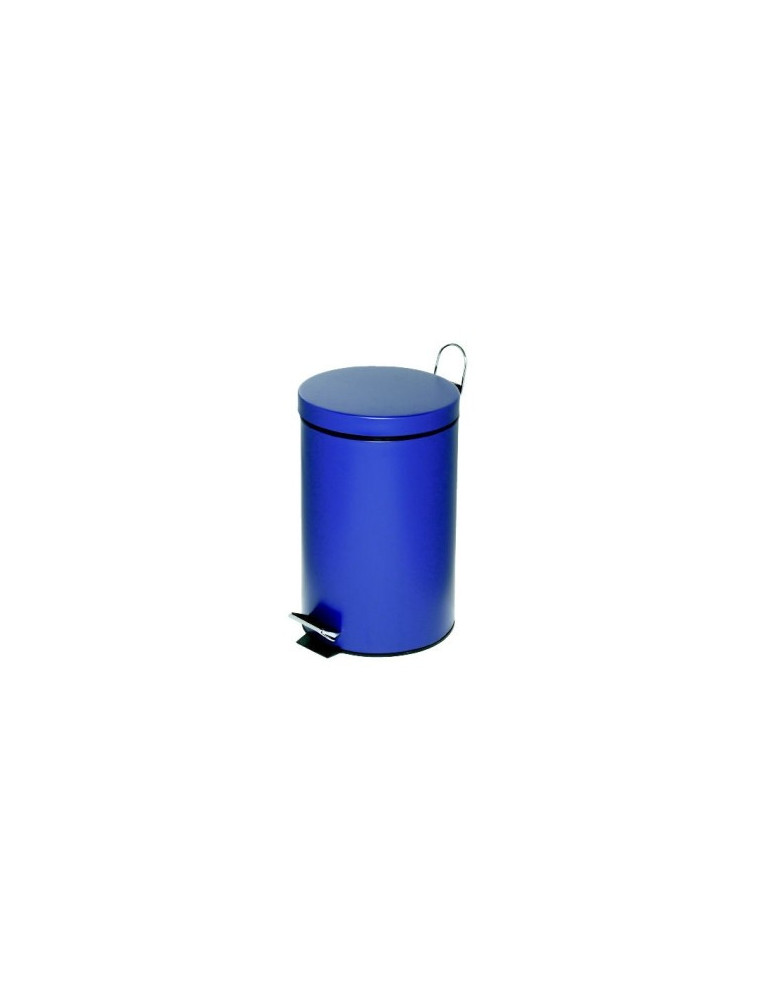 Poubelle à pédale Alco métal 12l. bleu, seau intérieur en plastique, h