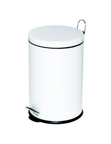 pedaalemmer Alco metaal 20l. kunststof binnenemmer wit