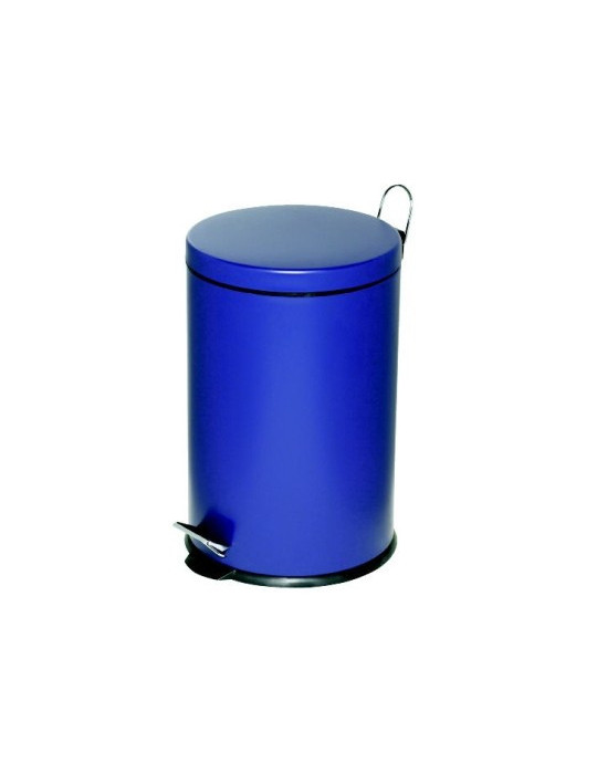 Poubelle à pédale Alco métal 20l. bleu, seau intérieur en plastique, h