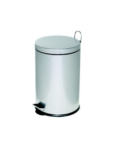 pedaalemmer Alco metaal 20l. kunststof binnenemmer zilver