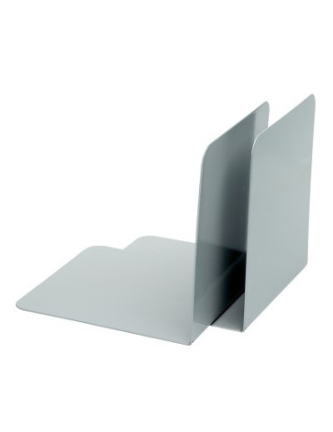 boekensteun Alco 130x140x140mm metaal 2 stuks in doos grijs