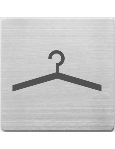 pictogram Alco RVS 90x90x1mm - garderobe -