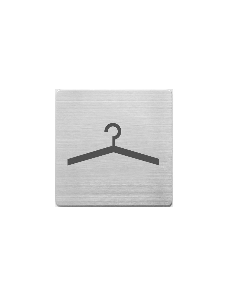 pictogram Alco RVS 90x90x1mm - garderobe -