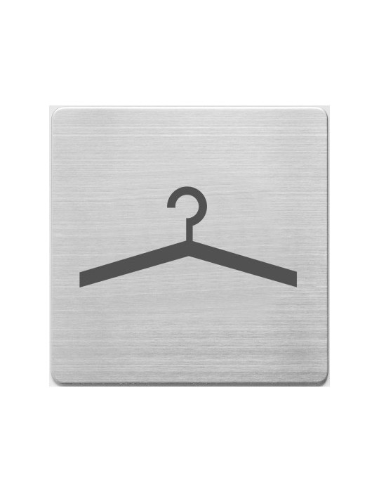 Pictogrammes en inox, Alco 90x90x1mm garderobe