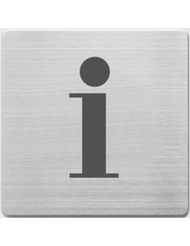 pictogram Alco RVS 90x90x1mm - informatie -