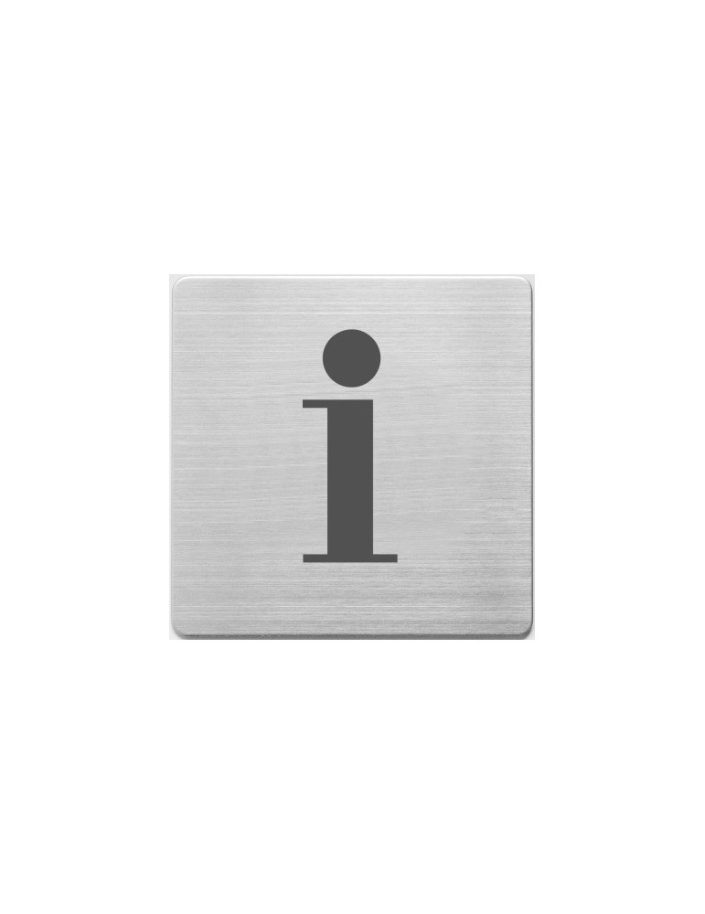 pictogram Alco RVS 90x90x1mm - informatie -