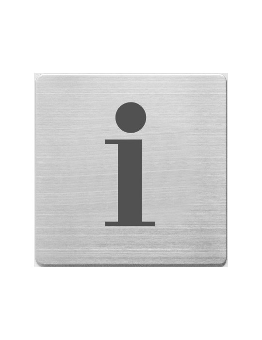 pictogram Alco RVS 90x90x1mm - informatie -