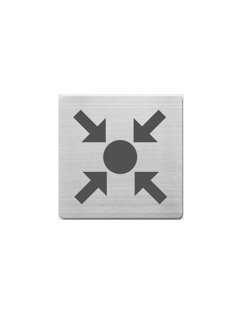pictogram Alco RVS 90x90x1mm - trefpunt -