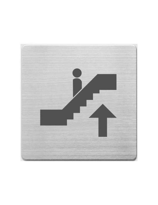 Pictogrammes en inox, Alco 90x90x1mm escalator