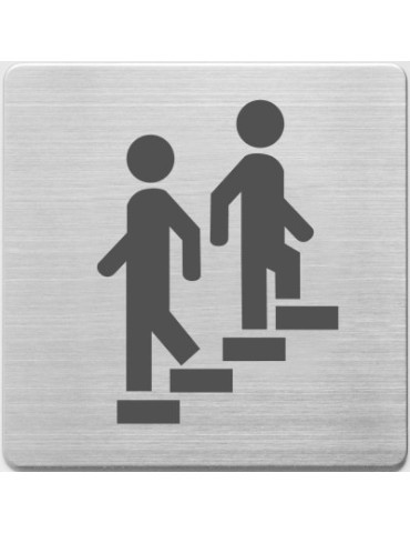 Pictogrammes en inox, Alco 90x90x1mm escalier