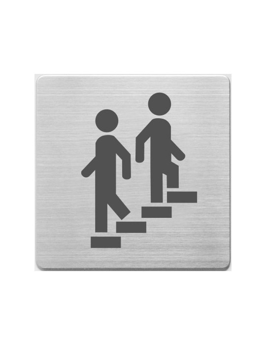 Pictogrammes en inox, Alco 90x90x1mm escalier
