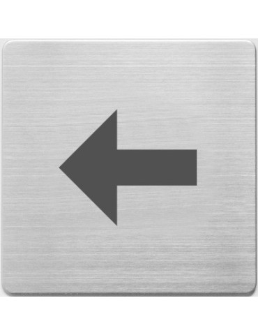 pictogram Alco RVS 90x90x1mm - pijl -